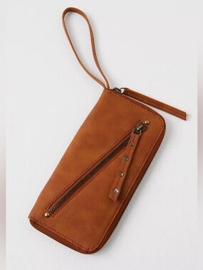 FREE PEOPLE Vegan Distressed Wristlet